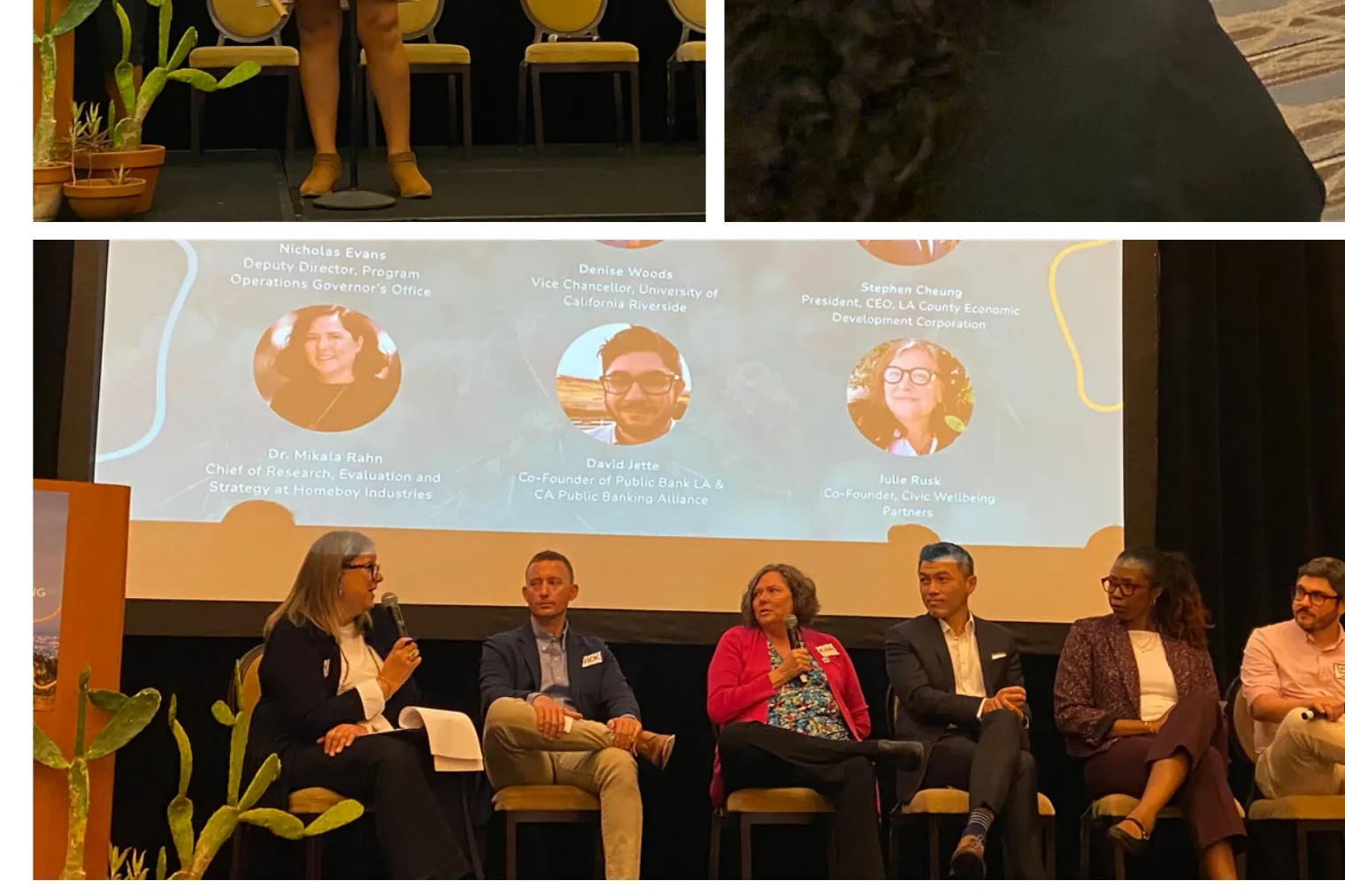 Panel discussion at the LA County Collective Wellbeing Summit